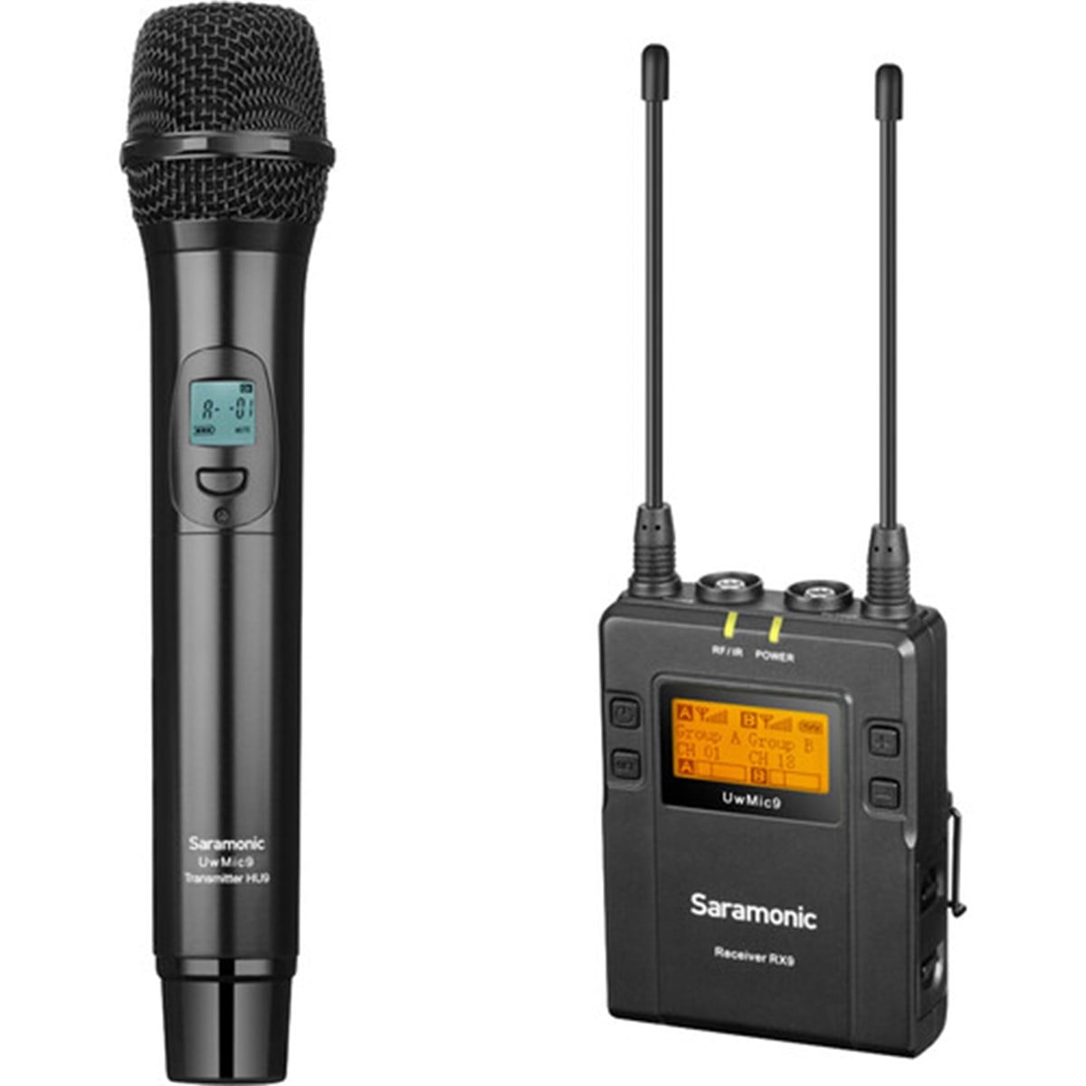 Saramonic UwMic9 (RX9 + HU9) Kablosuz El Mikrofonu