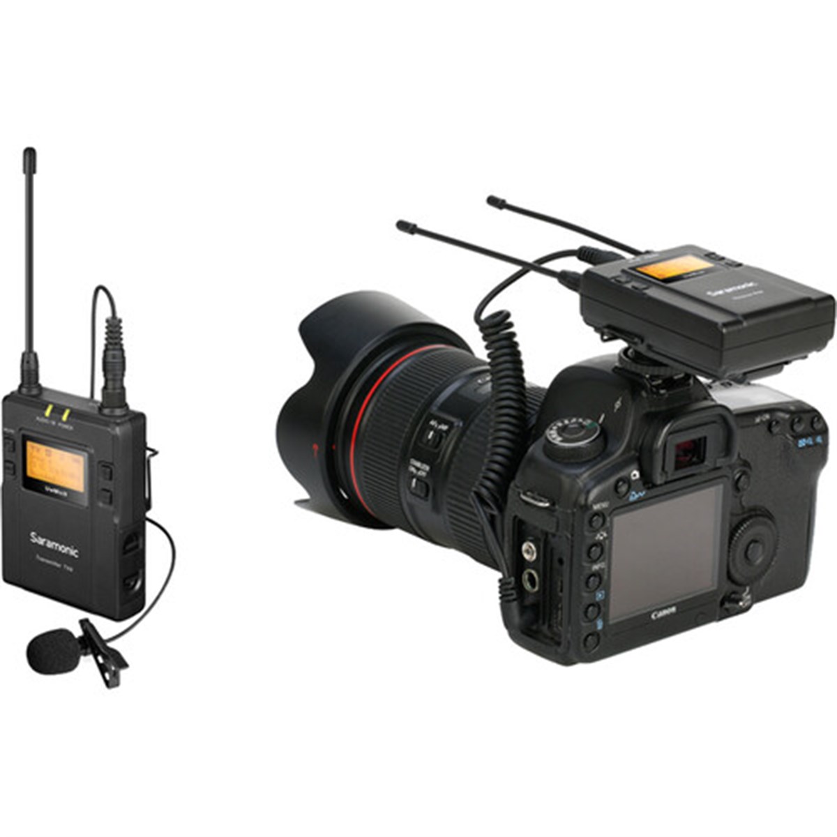 Saramonic UwMic9 (TX9 + TX9 + RX9) 1 Verici + 2 Alıcı Kablosuz Yaka Mikrofonu
