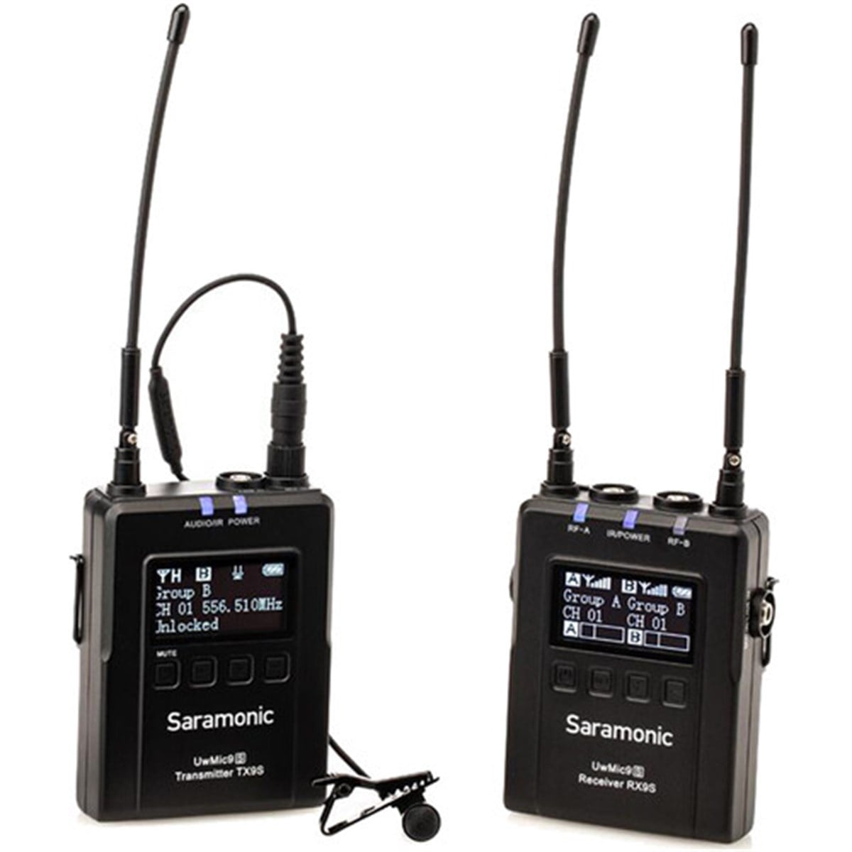 Saramonic UwMic9S Kit 1 (RX+TX) Kablosuz Yaka Mikrofonu