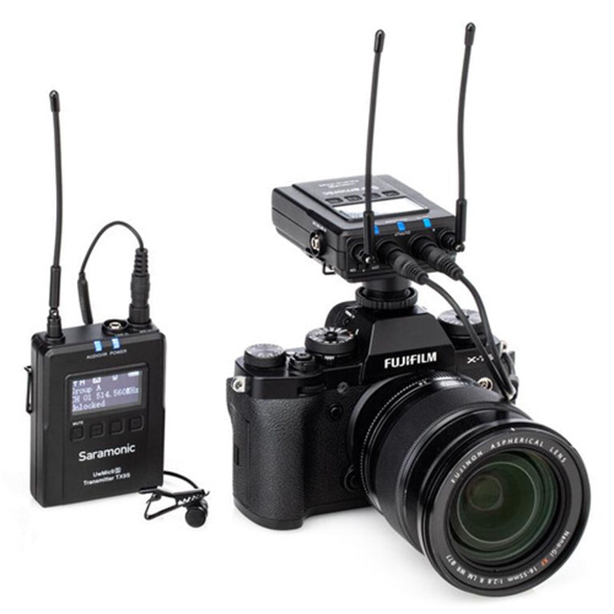Saramonic UwMic9S Kit 1 (RX+TX) Kablosuz Yaka Mikrofonu