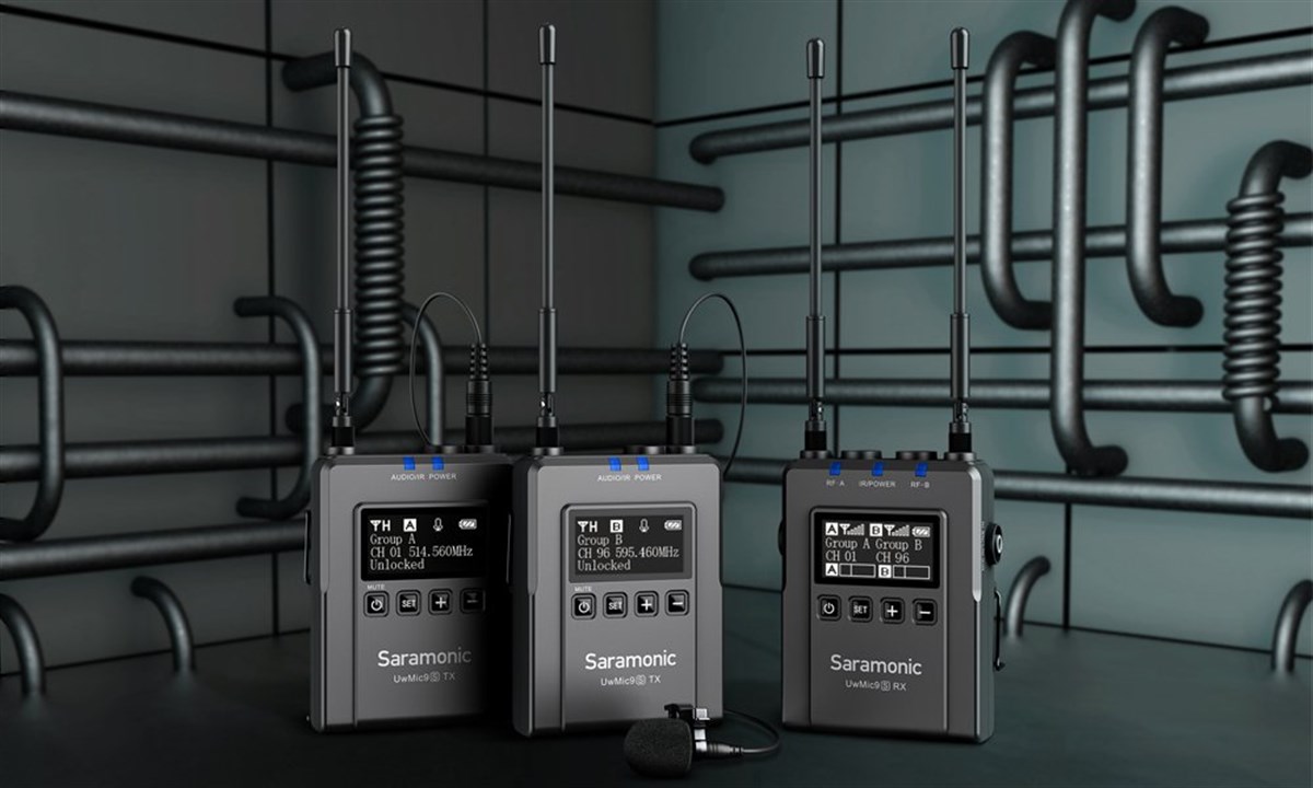 Saramonic UwMic9S Kit 2 (RX + TX + TX) Kablosuz Yaka Mikrofonu