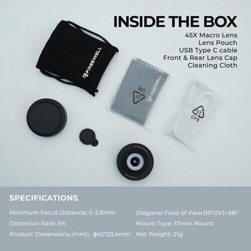 SHERPA 17mm mount  45x Macro Lens