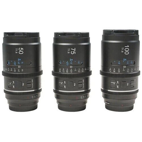 Sirui Astra Series AF T1.8 1.33x Full Frame Neutral Flares Anamorphic Sony E Mount 3'lü Lens Kit