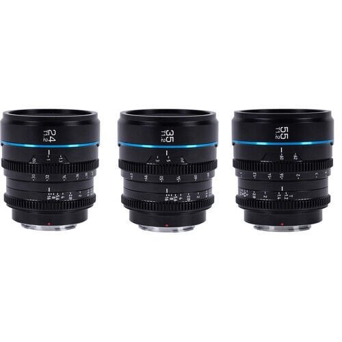 Sirui Night Walker T1.2 S35 Sony E Mount Cine Prime 3'lü Lens Kit