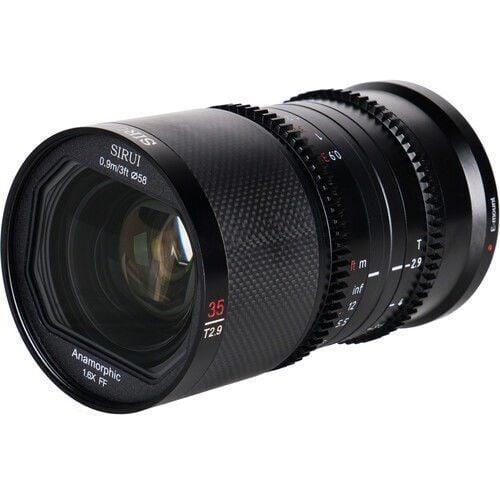 Sirui Saturn 35mm T2.9 1.6x Full-Frame Karbon Fiber Anamorfik Lens (RF Mount, Mavi Flare)