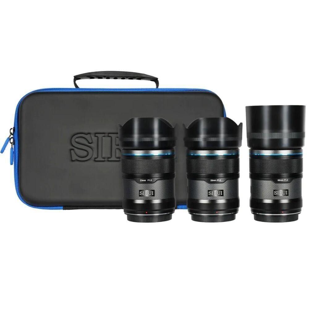 Sirui Sniper 23mm, 33mm & 56mm F1.2 Lens Kiti (Z Mount, Siyah)