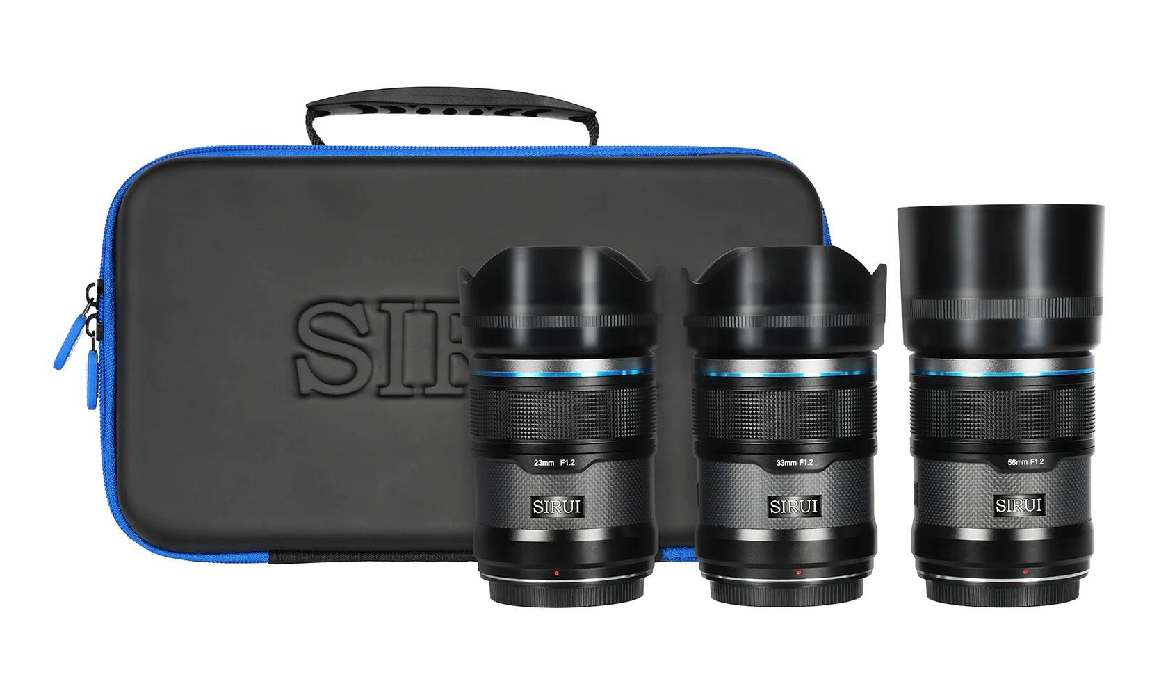 Sirui Sniper f/1.2 Autofocus 3-Lens Kit (FUJIFILM X, Black)