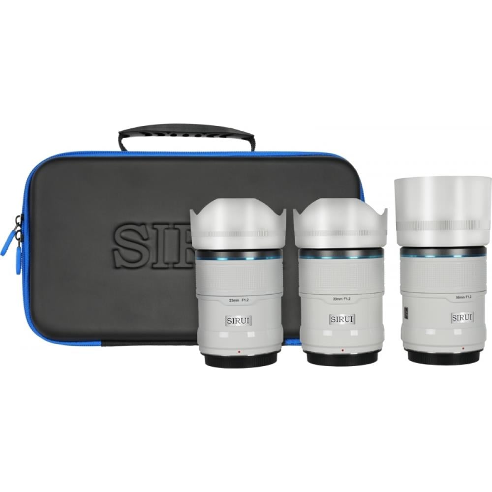 Sirui Sniper f/1.2 Autofocus 23mm, 33mm, 56mm Lens Kit (Sony E Beyaz)