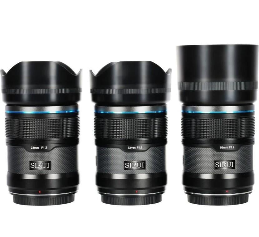 Sirui Sniper f/1.2 Autofocus 23mm, 33mm, 56mm Lens Kit (Fujifilm X)