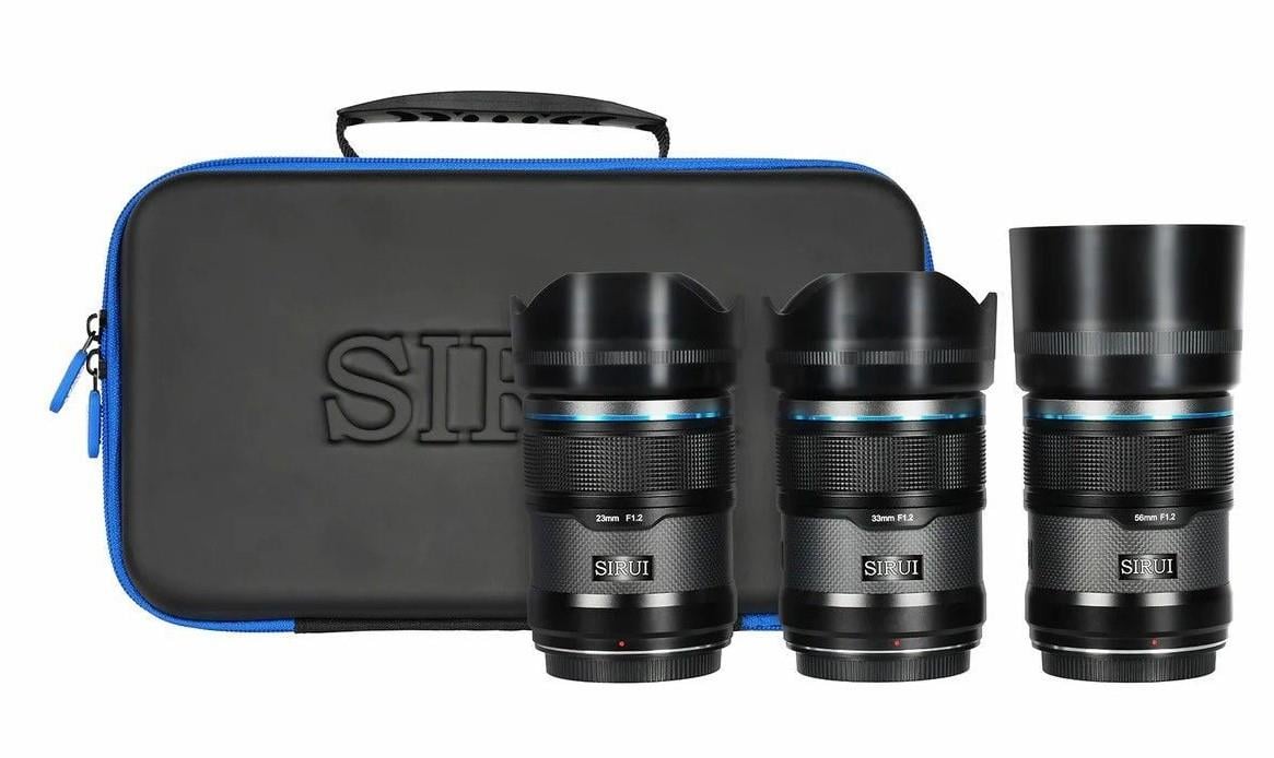 Sirui Sniper f/1.2 Autofocus 23mm, 33mm, 56mm Lens Kit (Fujifilm X)