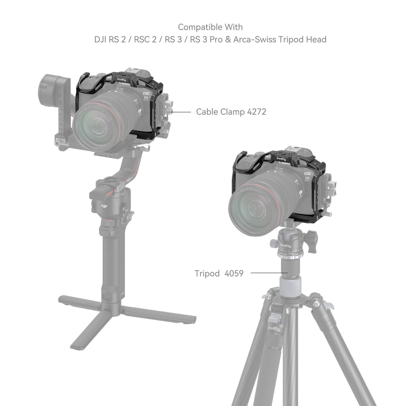 SmallRig 4161 Black Mamba Canon EOS R6 Mark II / R6 Mark III  için Kafes