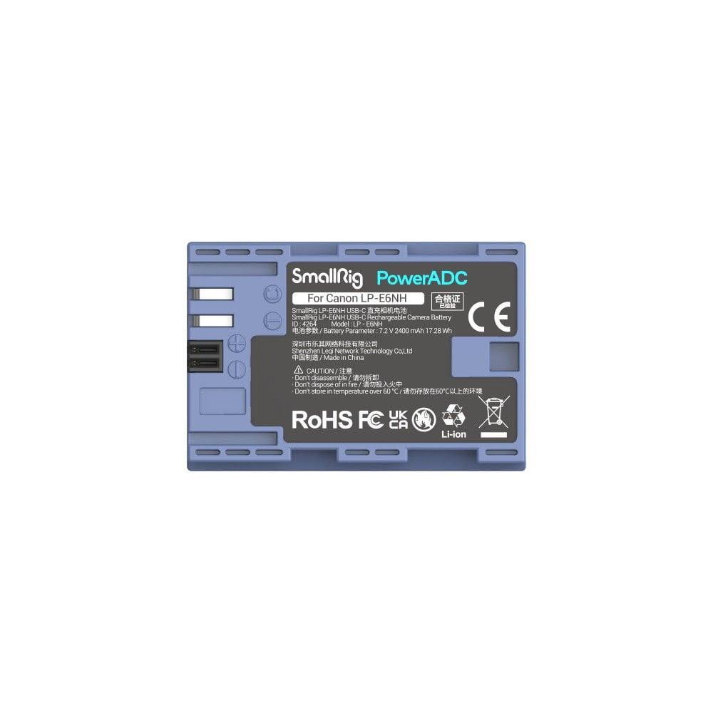 SmallRig 4264 LP-E6NH USB-C Şarj Edilebilir Kamera Pili