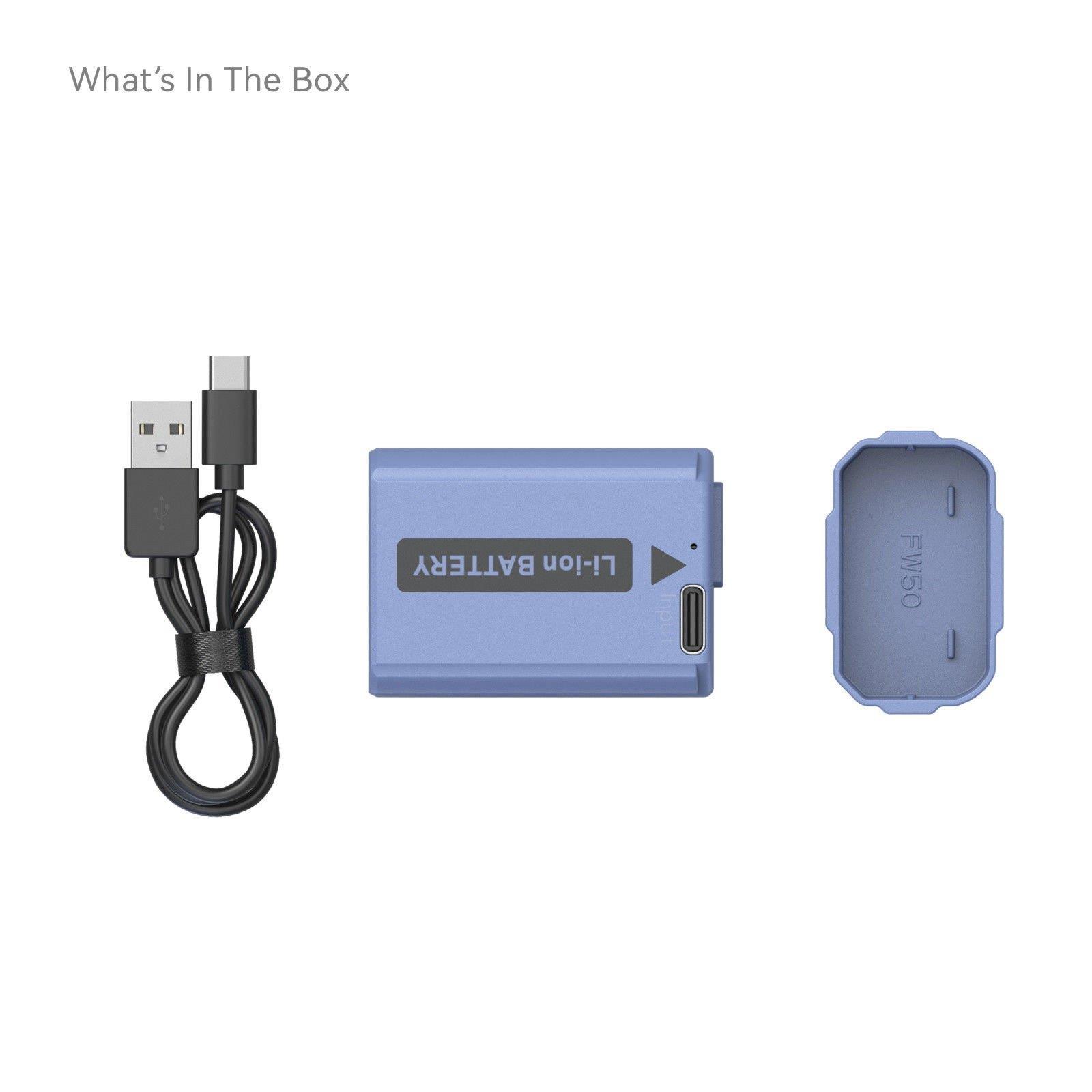 SmallRig 4330 NP-FW50 USB-C Şarj Edilebilir Kamera Pili