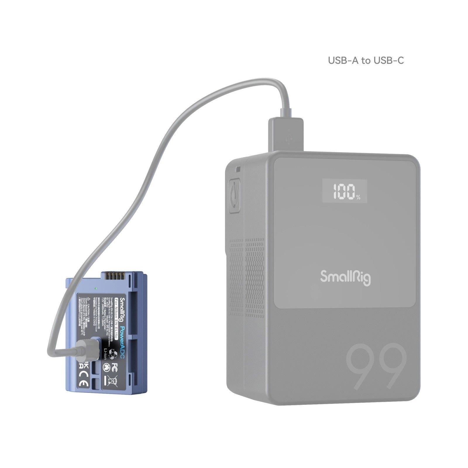 SmallRig 4332 EN-EL15c Nikon USB-C Şarj Edilebilir Fotoğraf Makinesi Pili