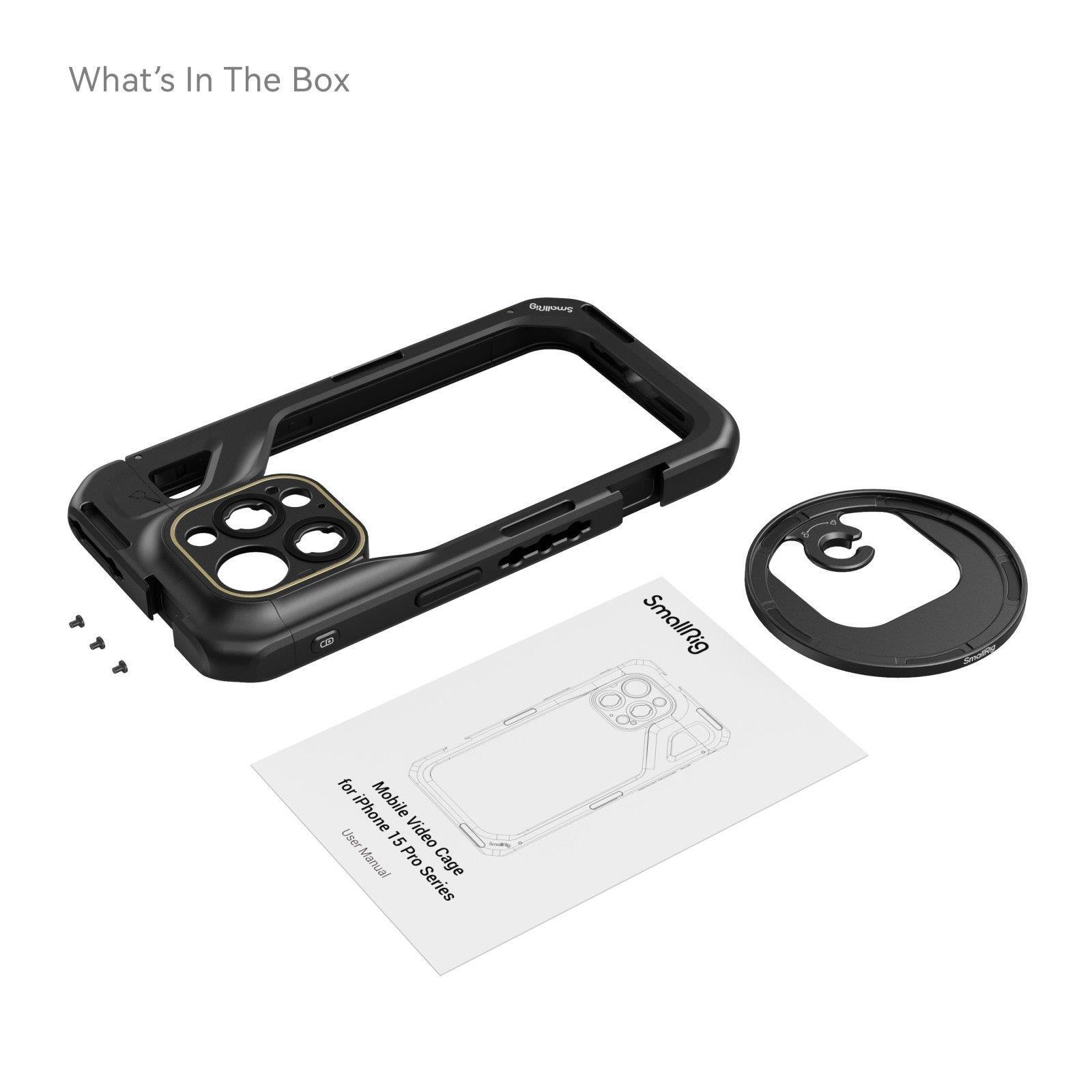 SmallRig 4396 iPhone 15 Pro  için  Mobil Video Kafesi