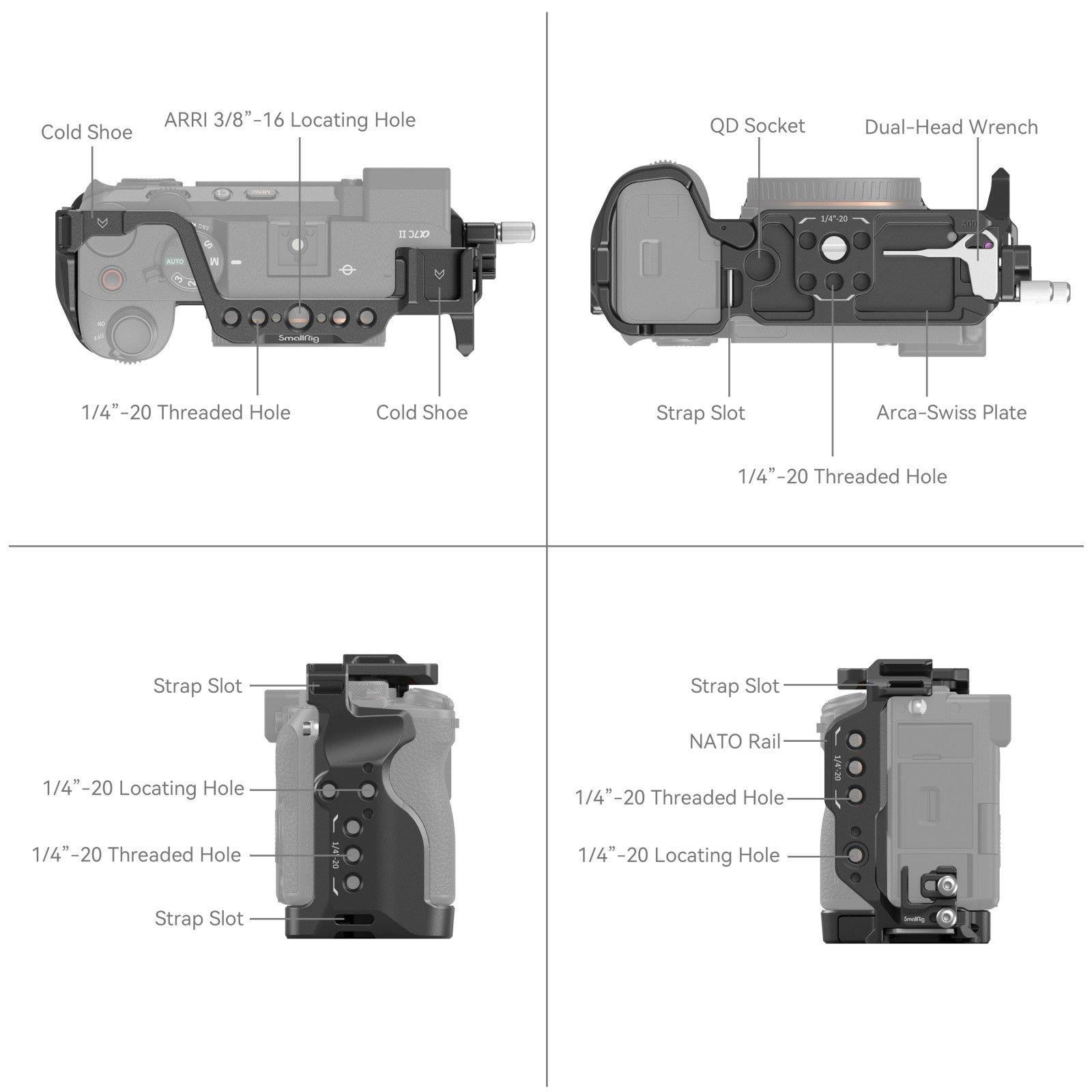 SmallRig 4422 Sony  A7C II /  A7CR  için  Kafes Kiti