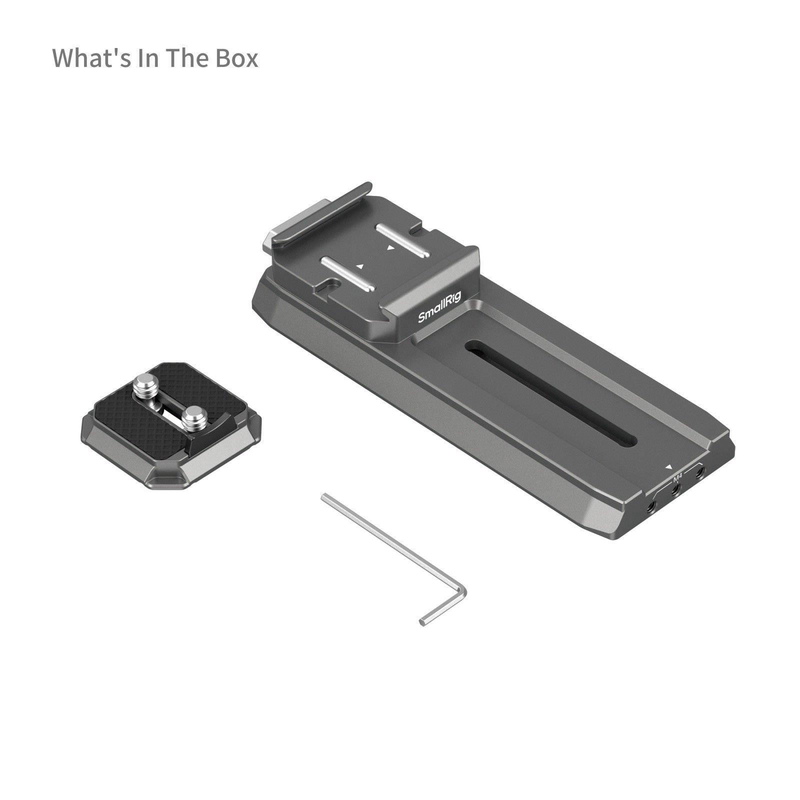 SmallRig 4638 DJI RS 2 / RSC 2 / RS3 / RS 3 Pro / RS 4 / RS 4 Pro için HawkLock H38 Manfrotto Hızlı Çıkarma Plakası