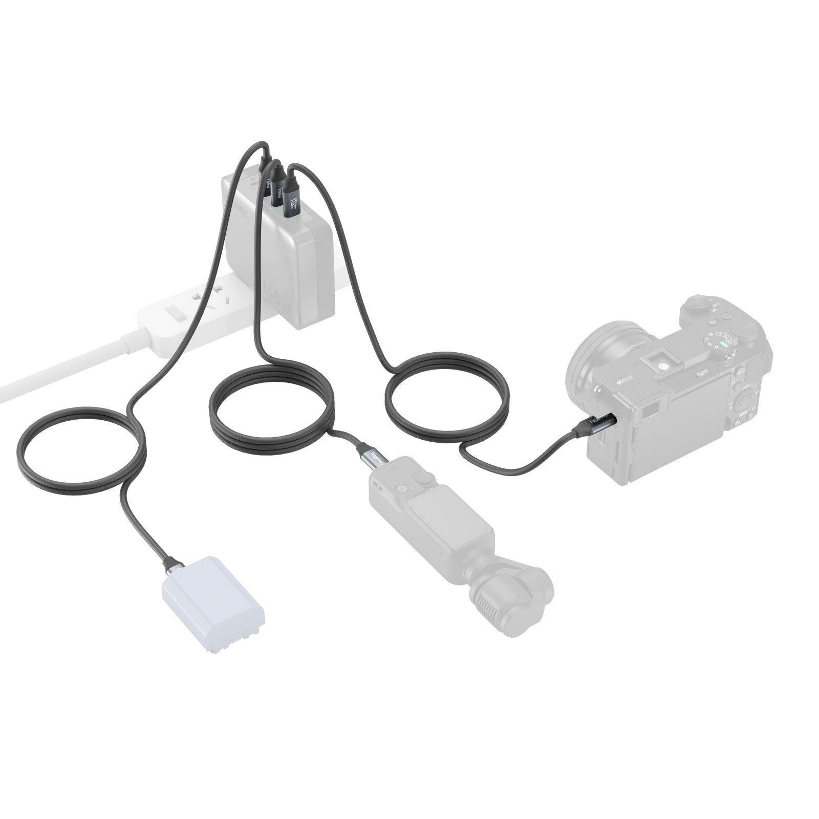 SmallRig 4789 USB-C (Düz) - USB-C (Düz) Veri Kablosu (60 cm)