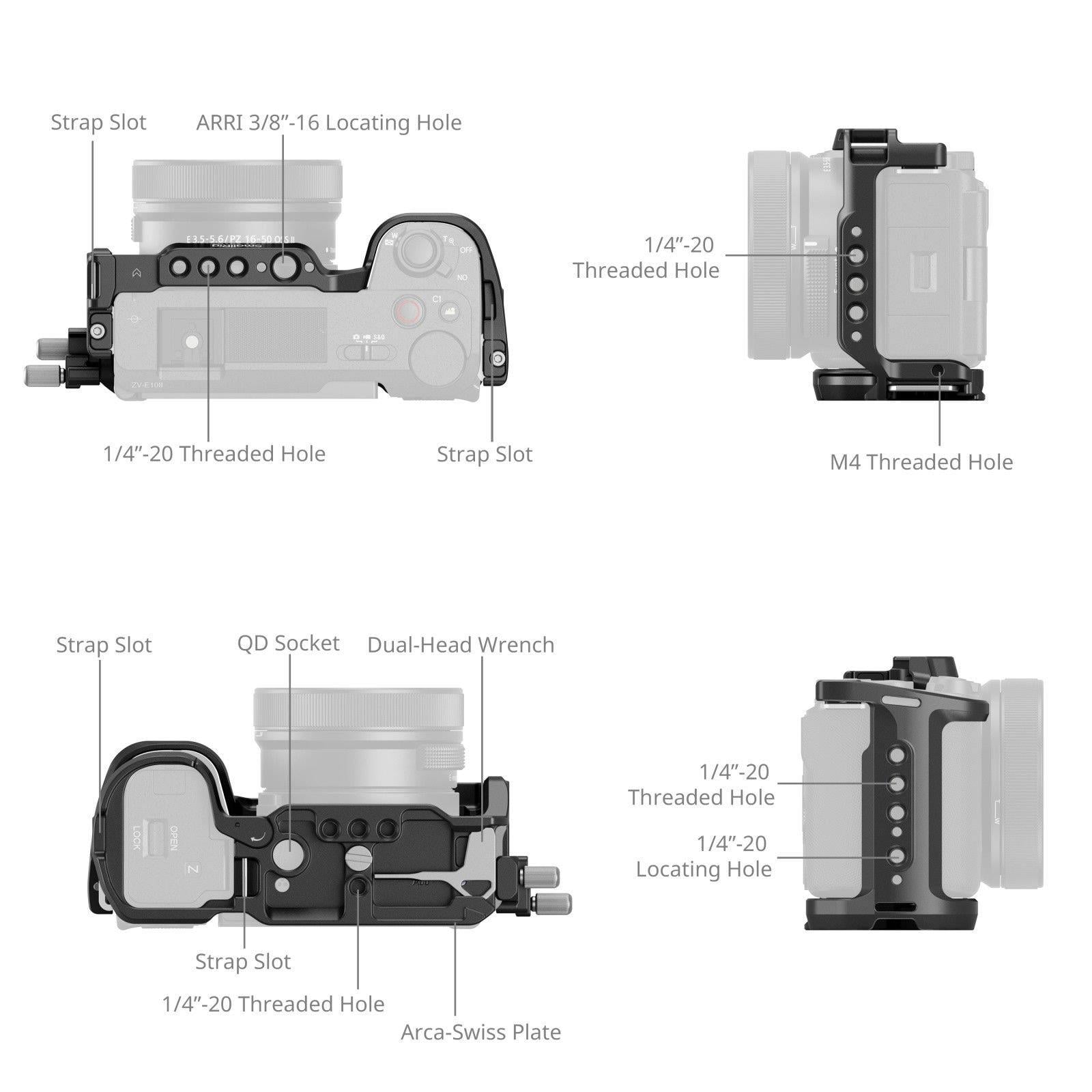SmallRig 4867 Sony ZV-E10 II  için  Kafes