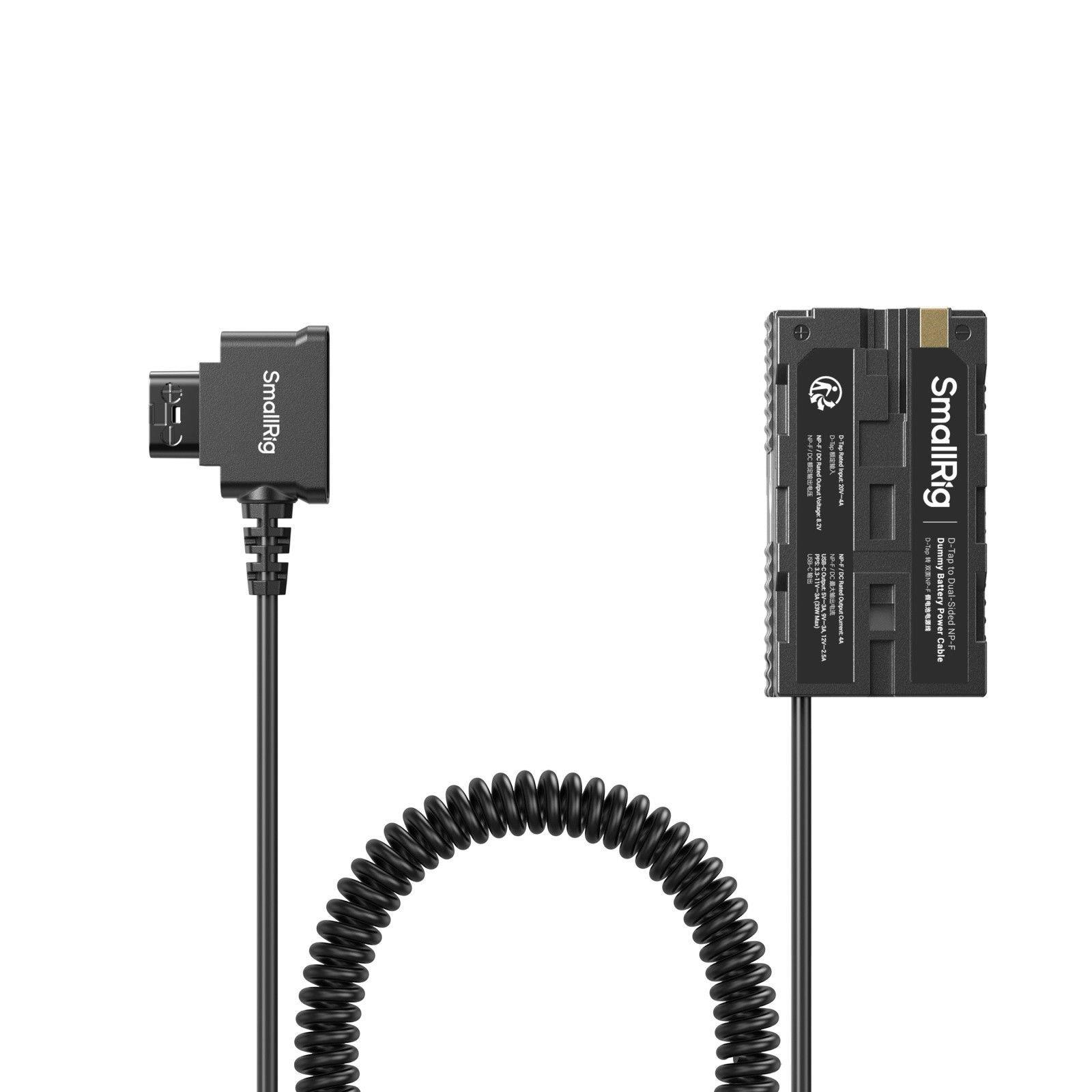 SmallRig 4884 D-Tap - Çift Taraflı NP-F Sahte Pil Güç Kablosu