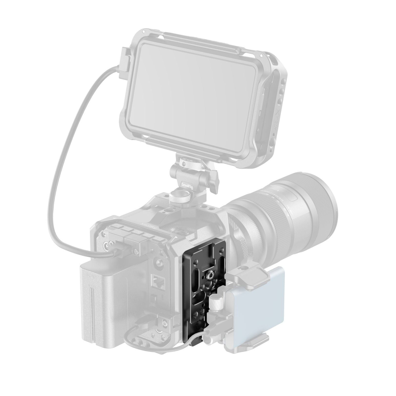 SmallRig 4887 1/4 - 3/8-16 Vida Delik Plakası Cheeseplate