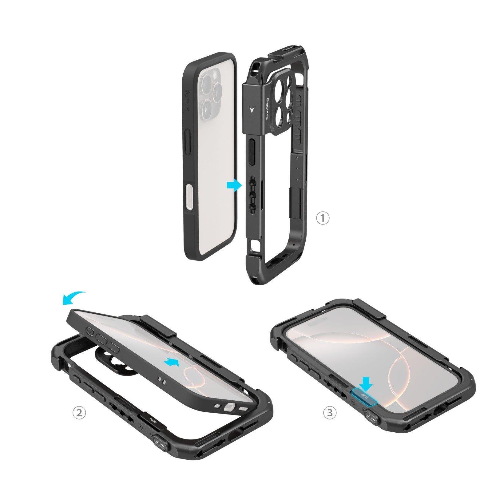 SmallRig 5006 iPhone 16 Pro Max  için  Mobil Video Kafesi