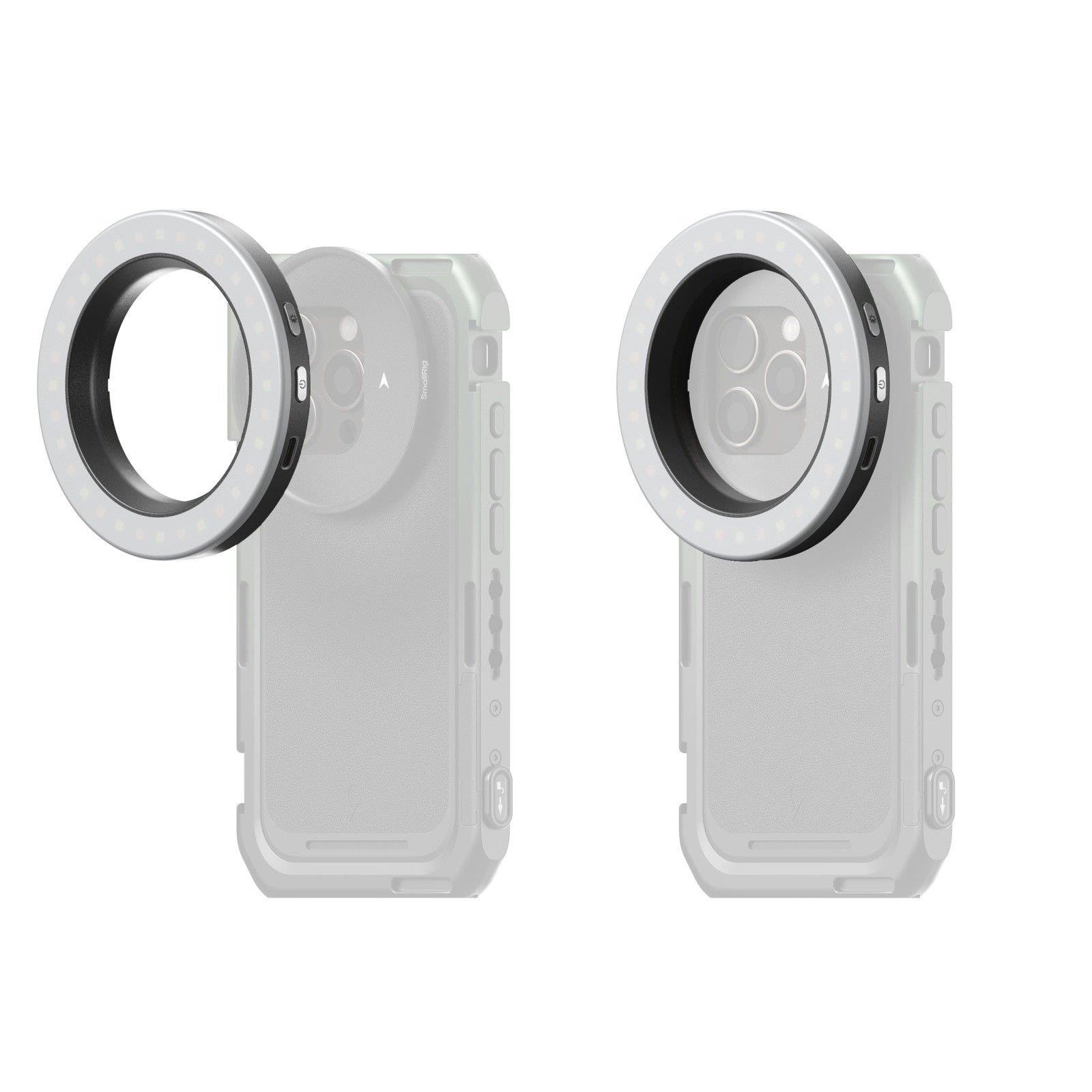 SmallRig 5203 Vibe P30 67mm Halka LED Video Işığı (Evrensel Dişli Filtre Adaptör Kiti)
