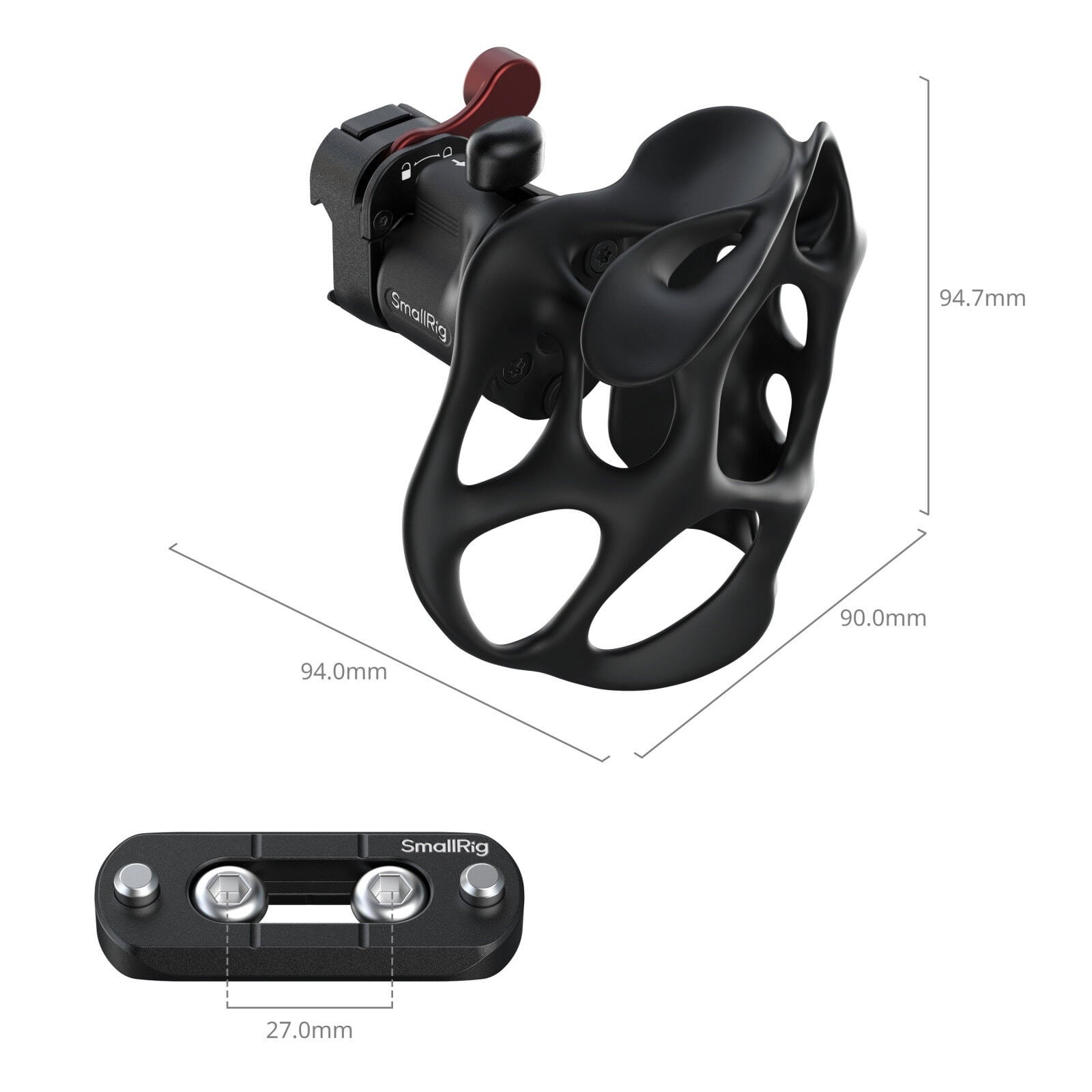 SmallRig 5243 ImageGrip'' Serisi NATO Kelepçeli Sıvı Tutma Kolu (Sağ Taraf)