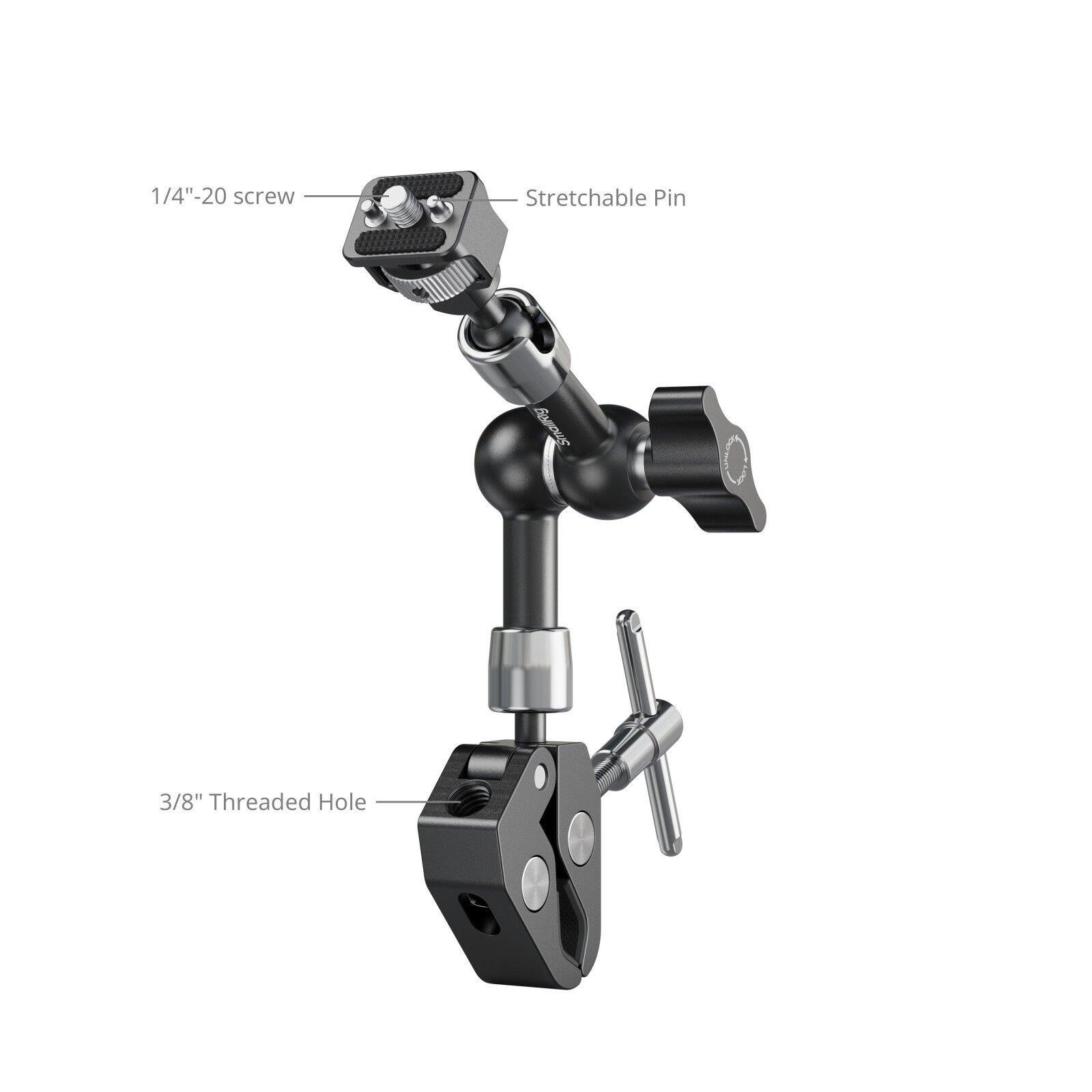 SmallRig 5310 Magic Arm Yengeç Şeklinde Kelepçeli (7'')