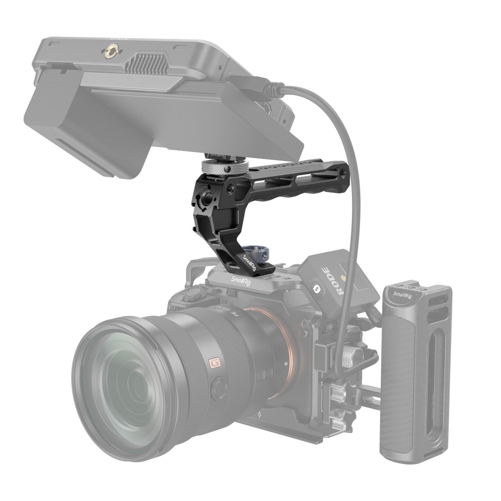 SmallRig 5322 Üst Tutma Kolu ve Monitör Cold Shoe Kiti