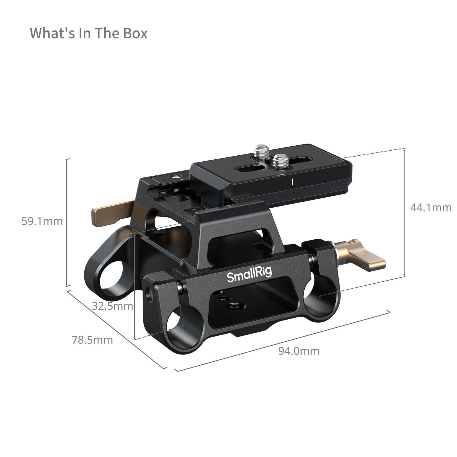 SmallRig 5365 Arca Tipi Montaj   15mm Ray Taban Plakası