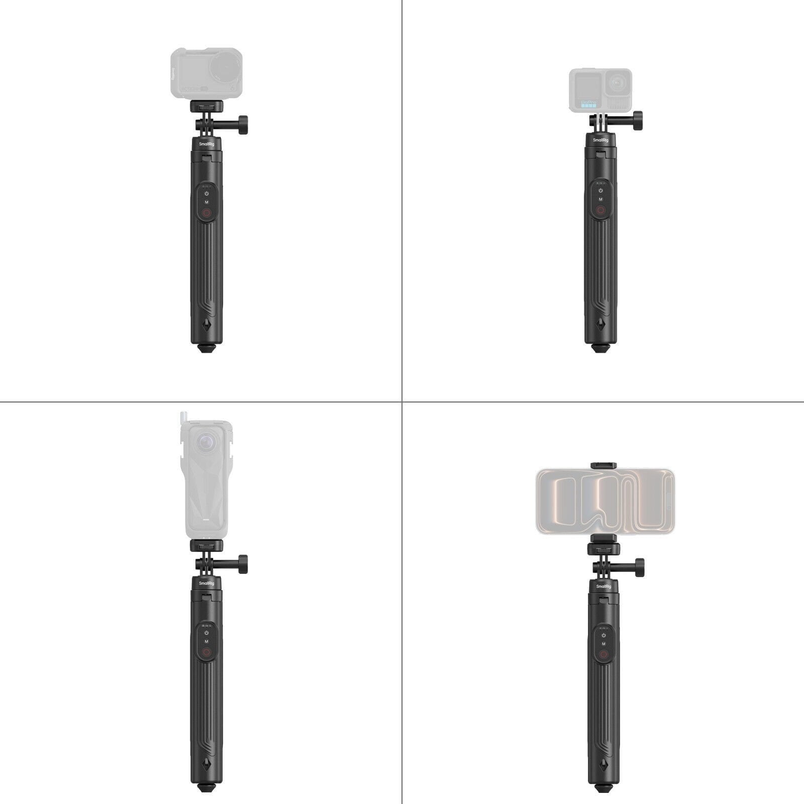 SmallRig 5464 Aksiyon Kameraları ve Telefonlar için Selfie Tripodu