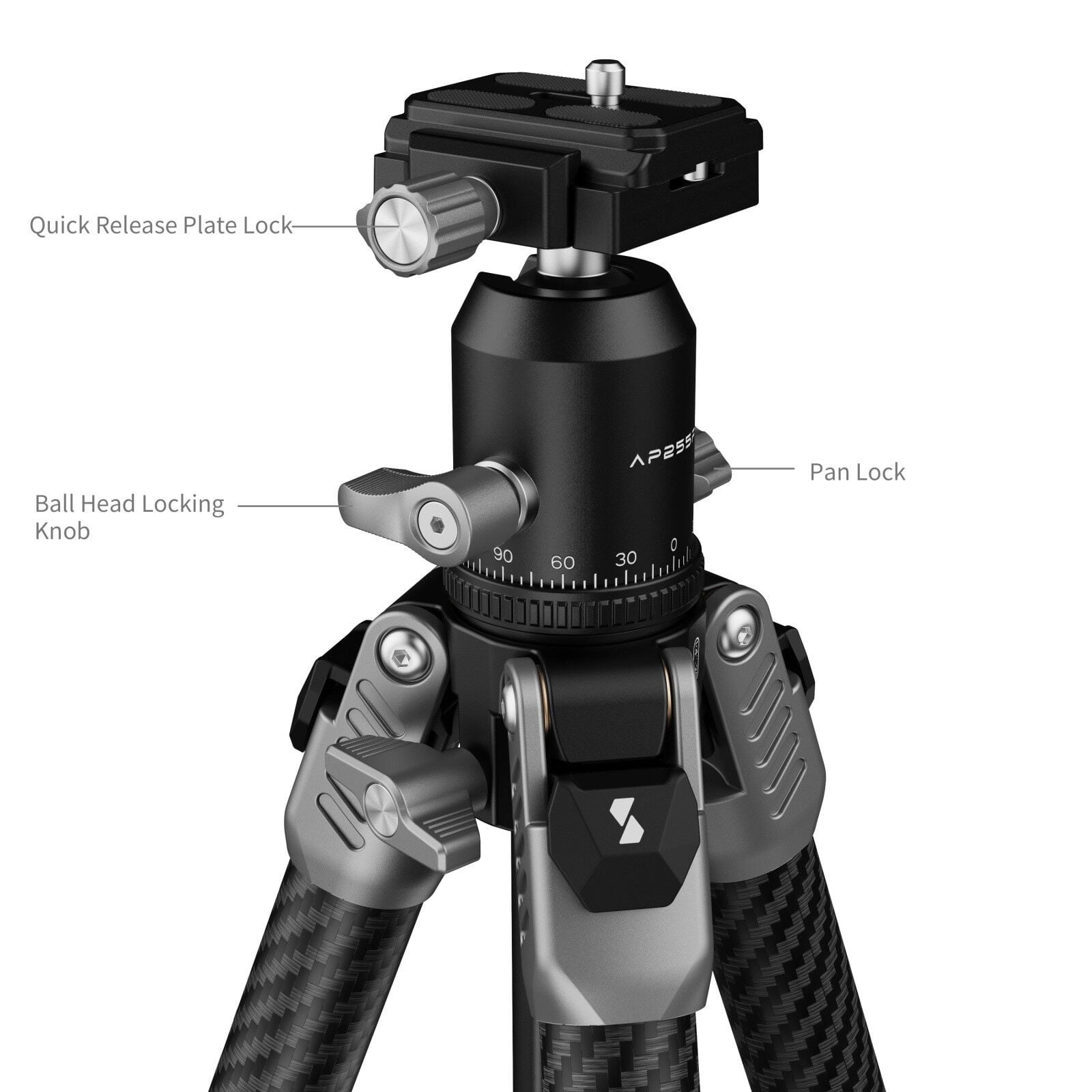 SmallRig 5478 Taşınabilir Karbon Fiber Fotoğraf Tripodu