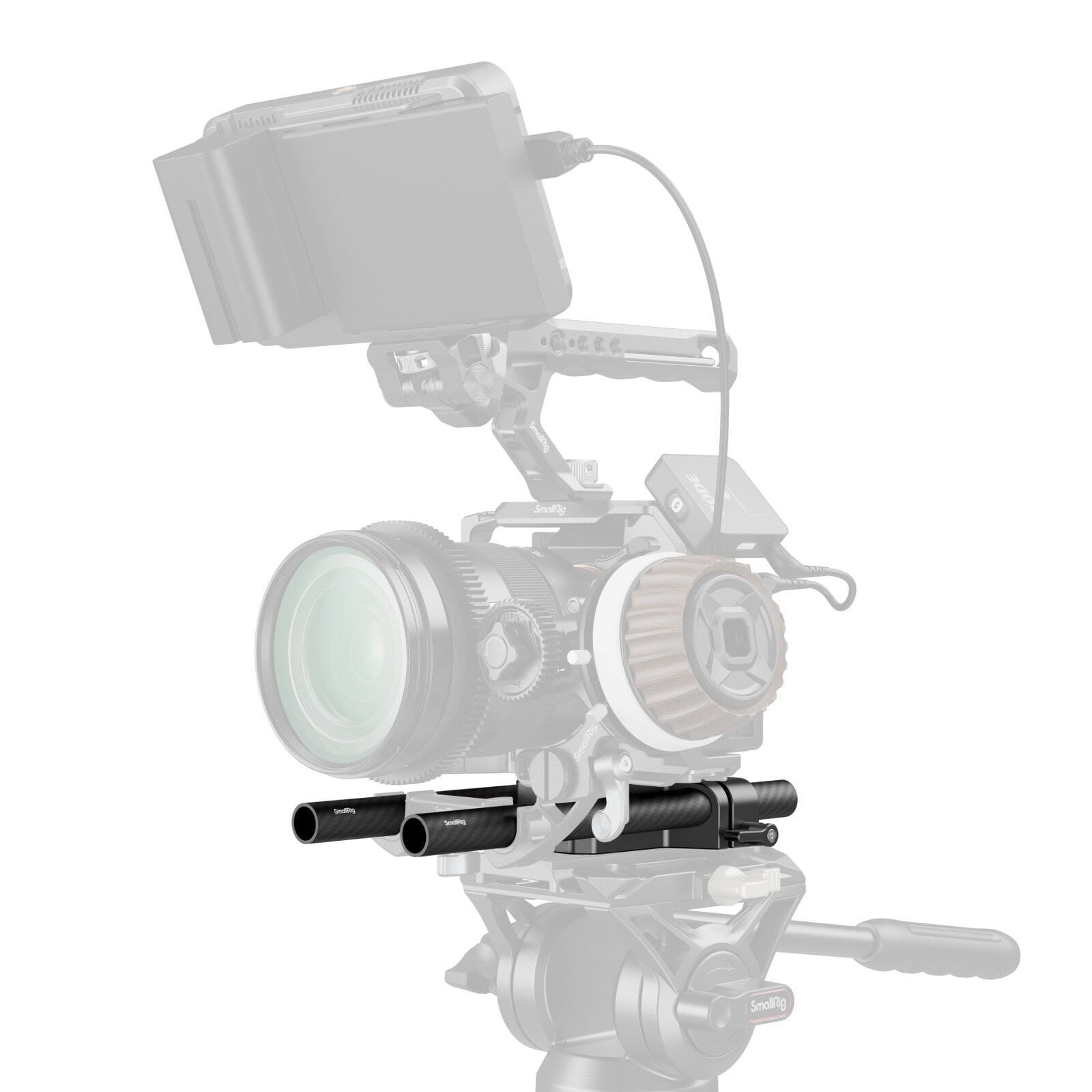 SmallRig 5609 Çift 15 mm Olta Kelepçeli Alt Montaj Plakası