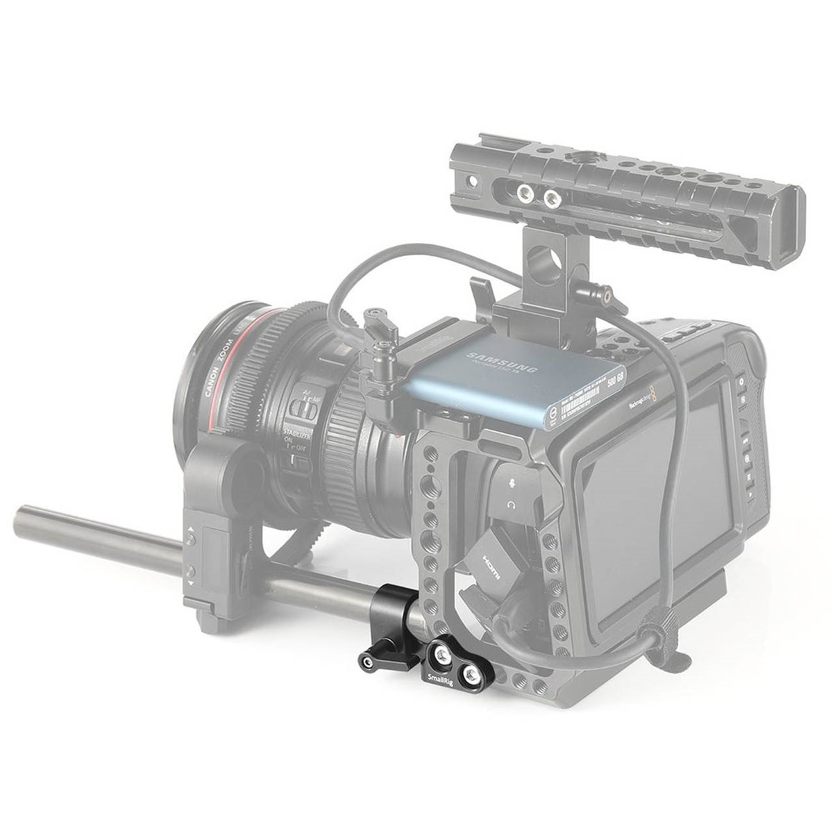SmallRig BMPCC 4K & 6K Cage için 15mm Tek Çubuk Kelepçe 2279