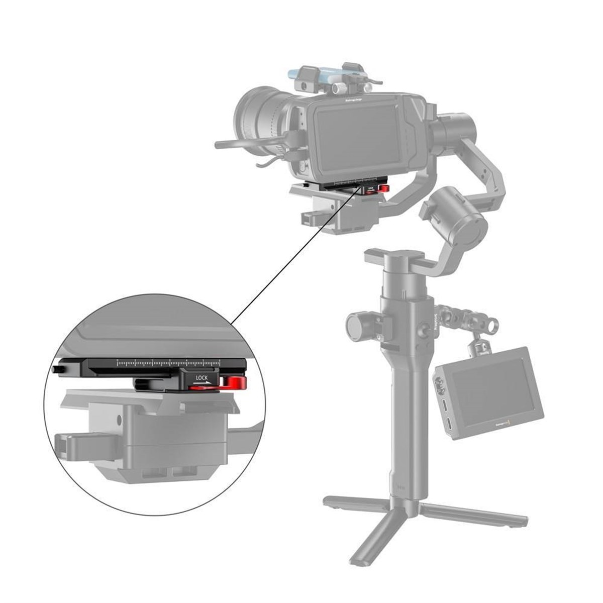SmallRig BMPCC 4K & 6K için Ofset Kiti ve Ronin S Crena 2 Moza Aır 2 BSS2403