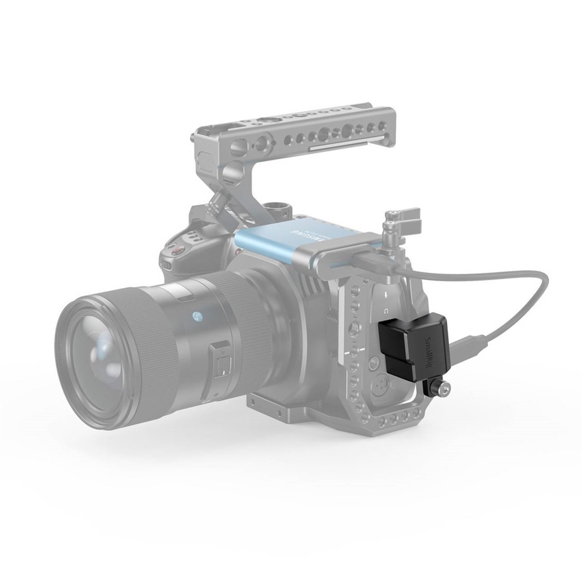 SmallRig BMPCC 4K Kafesi için HDMI ve Type-C Dik Açı Adaptörü AAA2700