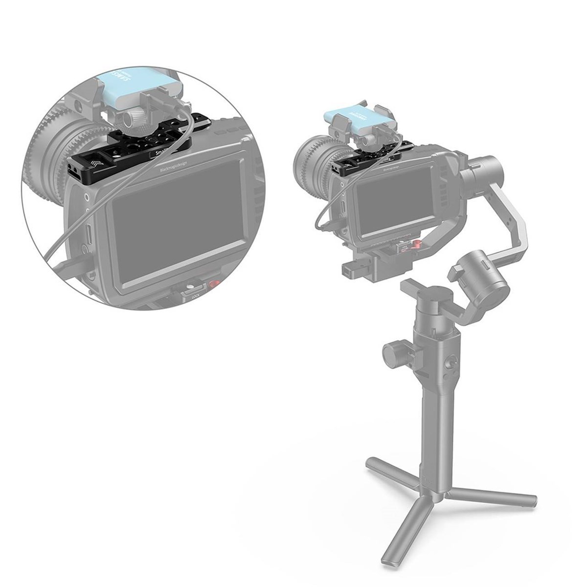 SmallRig BMPCC 4K ve 6K için Hafif Üst ​​Plakası APT2510