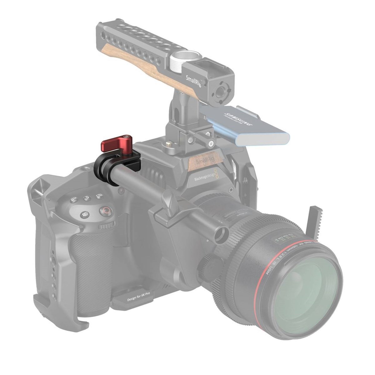 SmallRig BMPCC 6K PRO Kafes için 15mm Tek Çubuk Kelepçe 3276