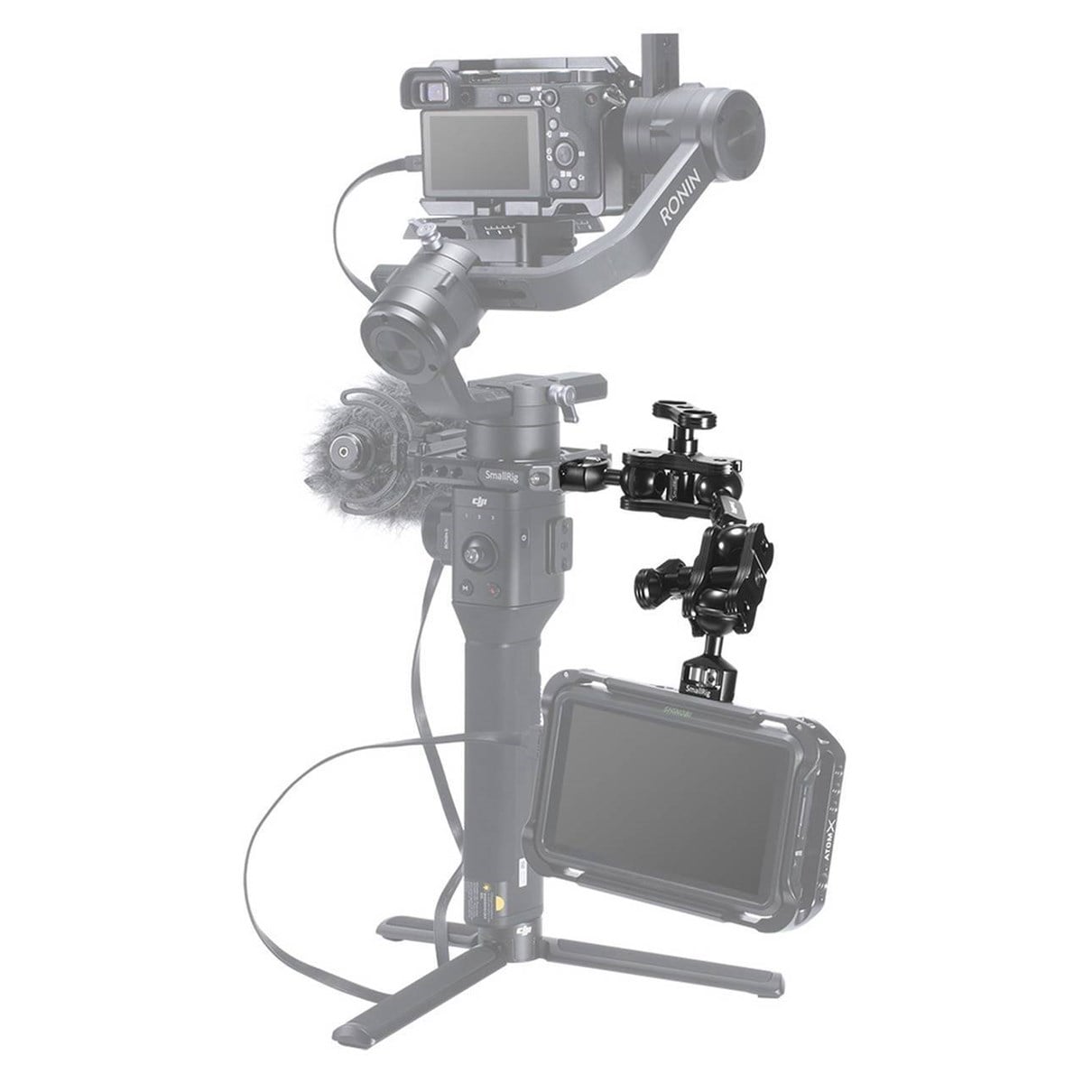 SmallRig Çift Başlı Bilyalı  ve Uzatmalı  Eklemli (1/4 ''-20 Vida) Kol 2109B