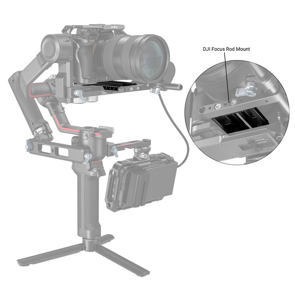 SmallRig DJI RS 2 / RSC 2 / Ronin-S Gimbal için Manfrotto Hızlı Çıkarma Plakası 3158