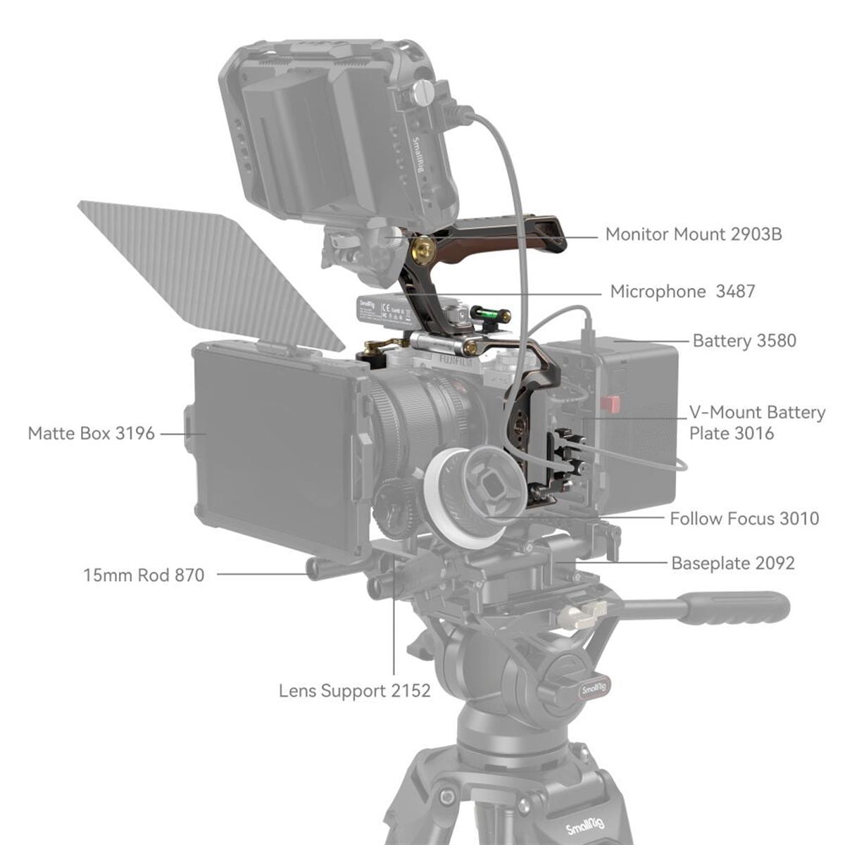SmallRig FUJIFILM X-T5  için  Retro Portatif Kafes Kiti 3872