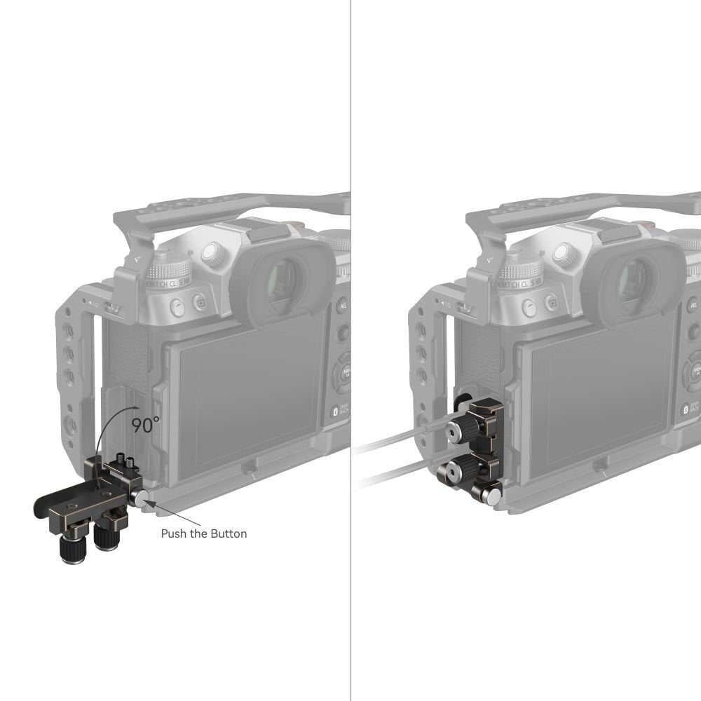 SmallRig FUJIFILM X-T5 4147 için  HDMI ve USB-C Kablo Kelepçesi