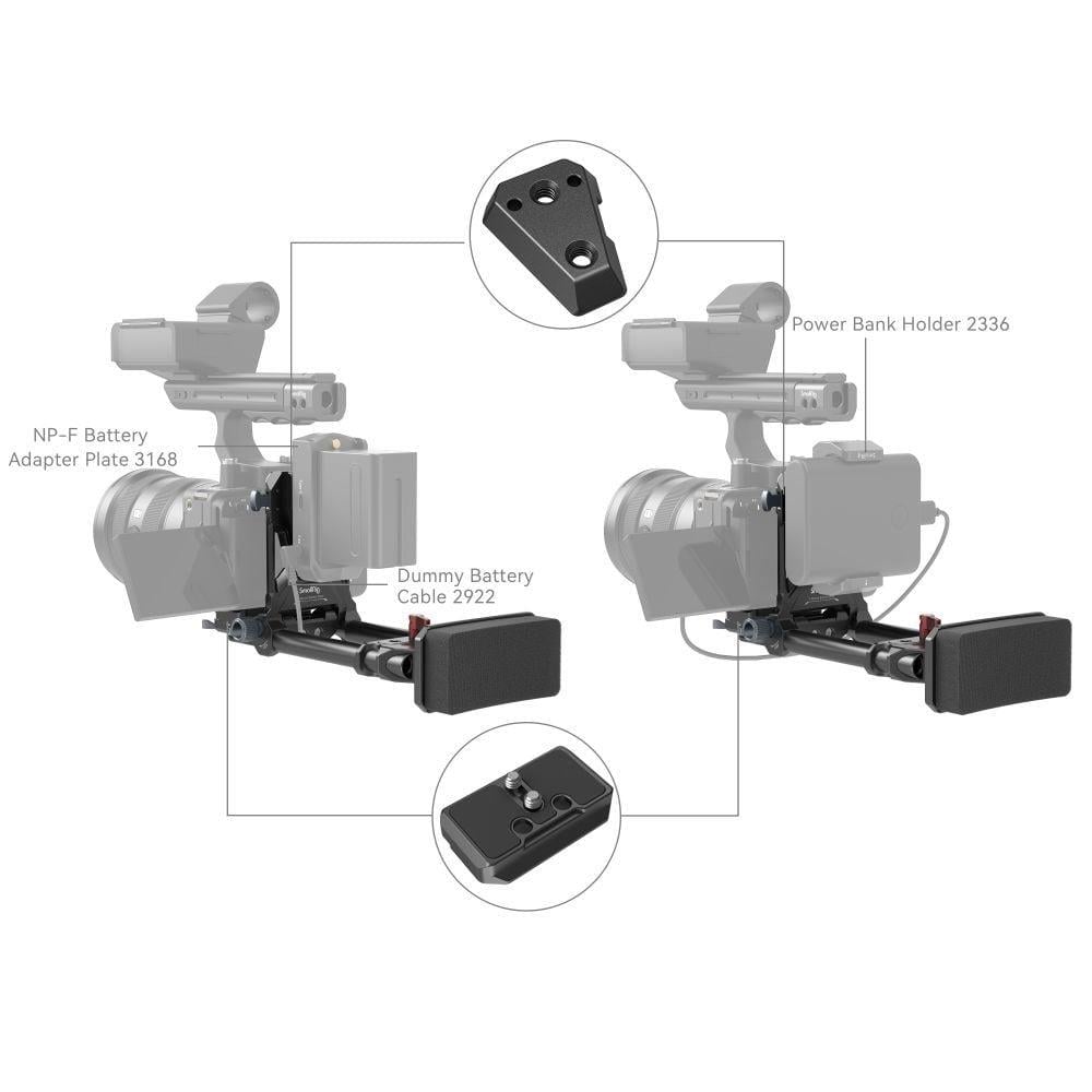 SmallRig Gelişmiş Kompakt V Montajlı Pil Montaj Sistemi 4063