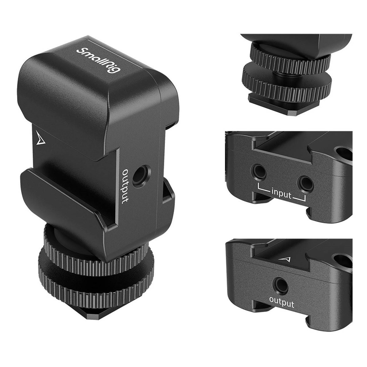 SmallRig Kablosuz mikrofon için İkisi bir arada Braket 2996