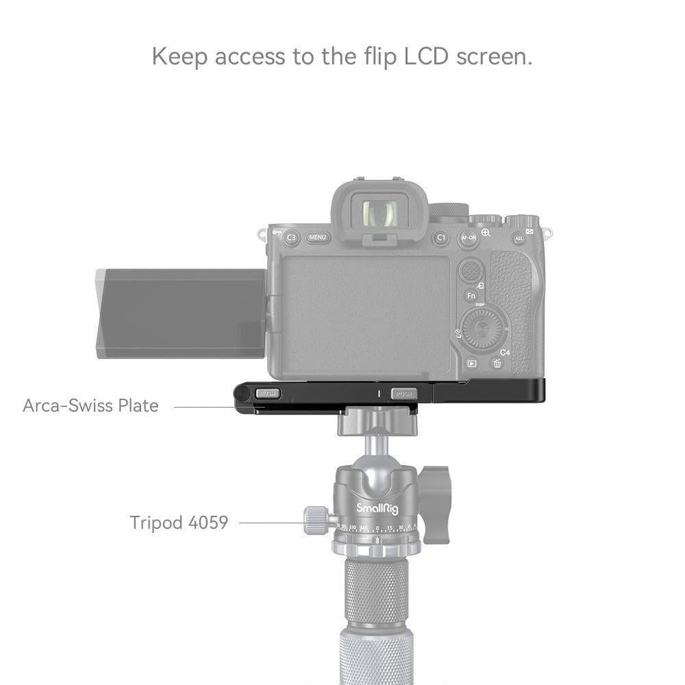 SmallRig Katlanabilir L Şeklinde Montaj Plakası Sony  7R V /  7 IV /  7S III 3984 için
