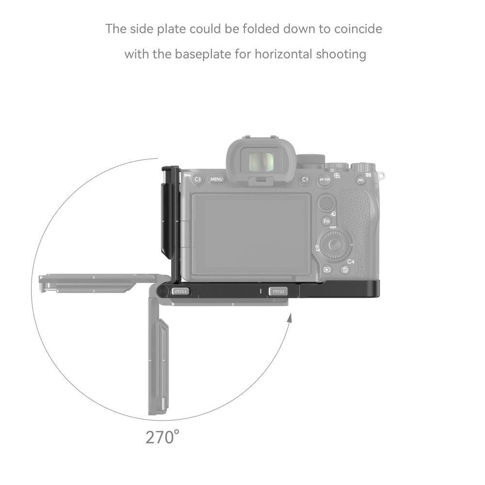 SmallRig Katlanabilir L Şeklinde Montaj Plakası Sony  7R V /  7 IV /  7S III 3984 için