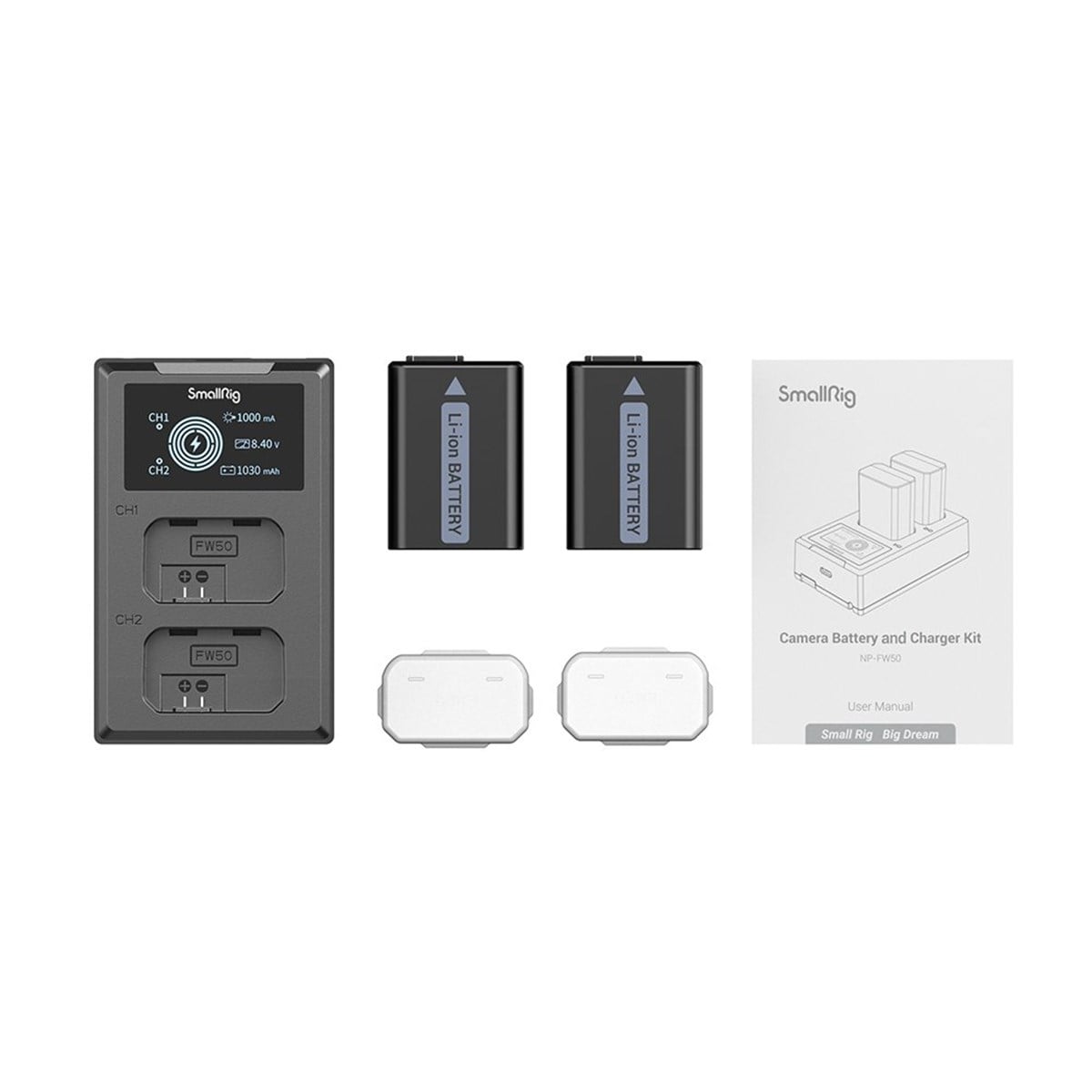 SmallRig NP-FW50 Kamera Pili ve Şarj Aleti Seti 3818