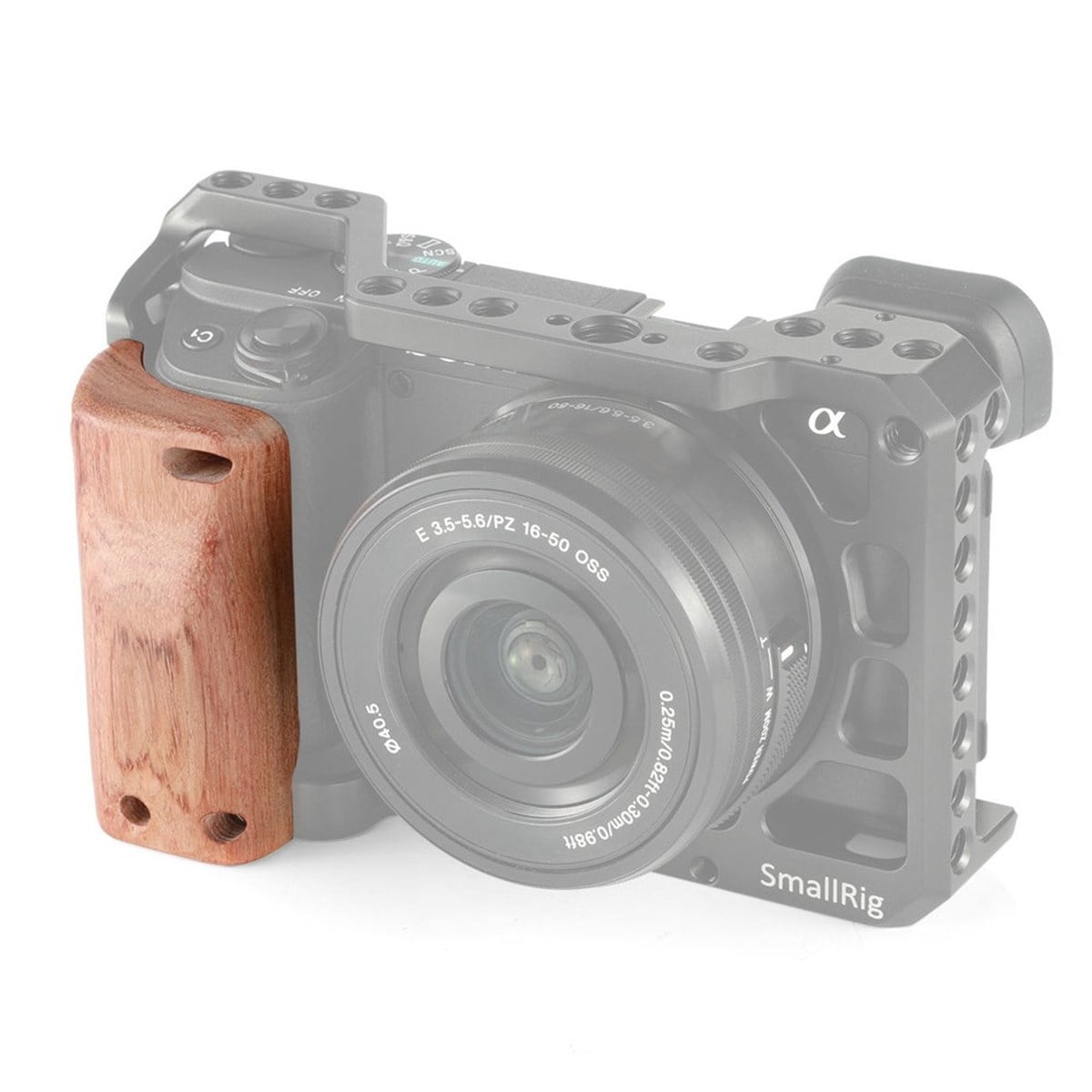 SmallRig Sony A6400 Kafes için Ahşap Tutamak APS2318