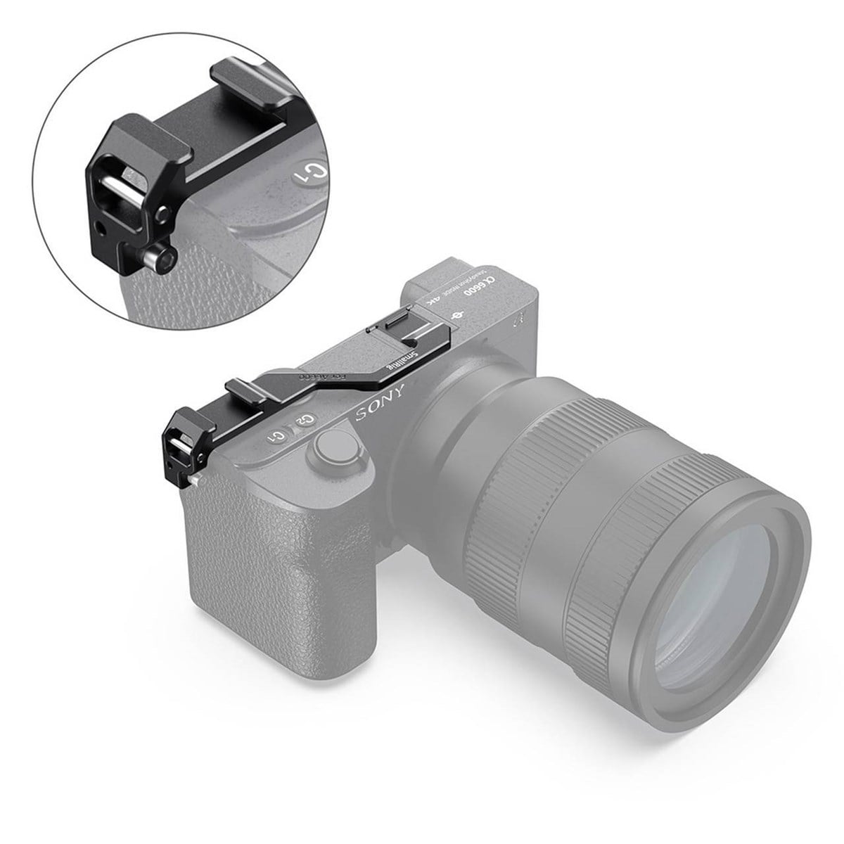 SmallRig Sony a6600 Kamera  için  Sağ Yan Ayak Bağlantısı Yer Değiştirme Plakası BUC2496